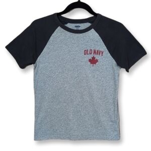 3/$20 Old Navy Canada Raglan T Shirt Canadian Maple Leaf Patriotic Canada Day